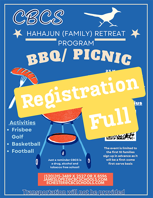 Registration Full - Hahajun (Family) Retreat Program BBQ/Picnic flyer