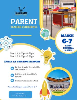 Parent-Teacher Conference flyer
