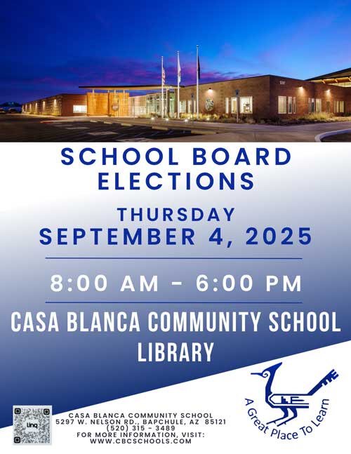 School Board Election flyer