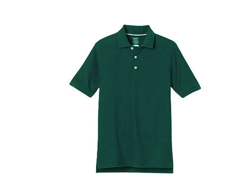 Green school uniform shirt