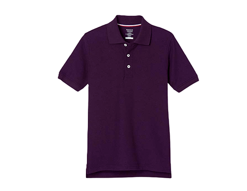 Purple school uniform shirt