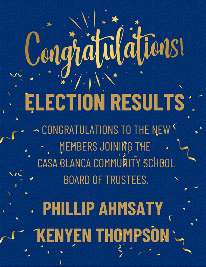 Final Election Results flyer