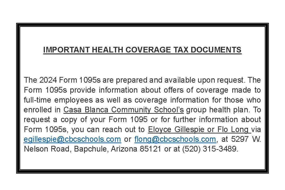 IRS Form 1095 C posting