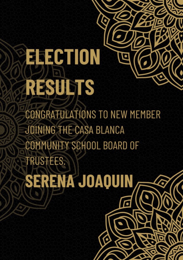 Election Results flyer