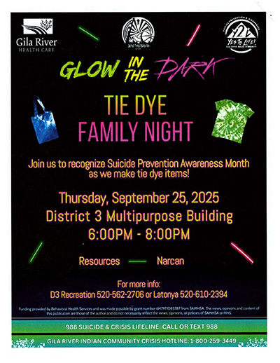 Glow in the Dark Tie Dye Flyer