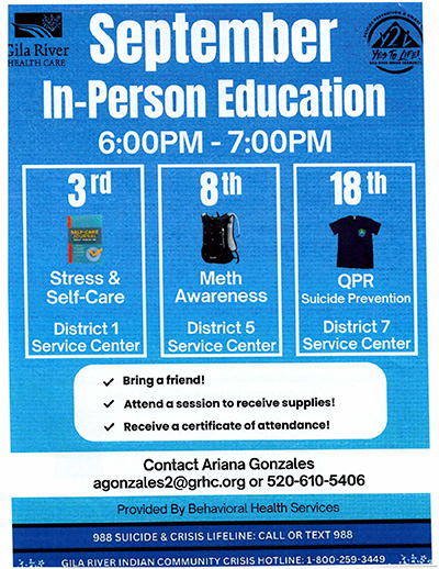 In-Person Education Flyer