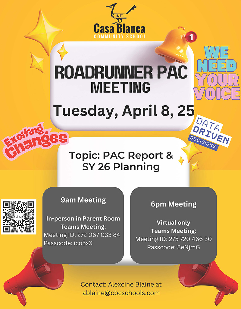 Roadrunner PAC Meeting