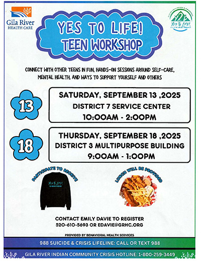 Yes to Life Teen Workshop Flyer